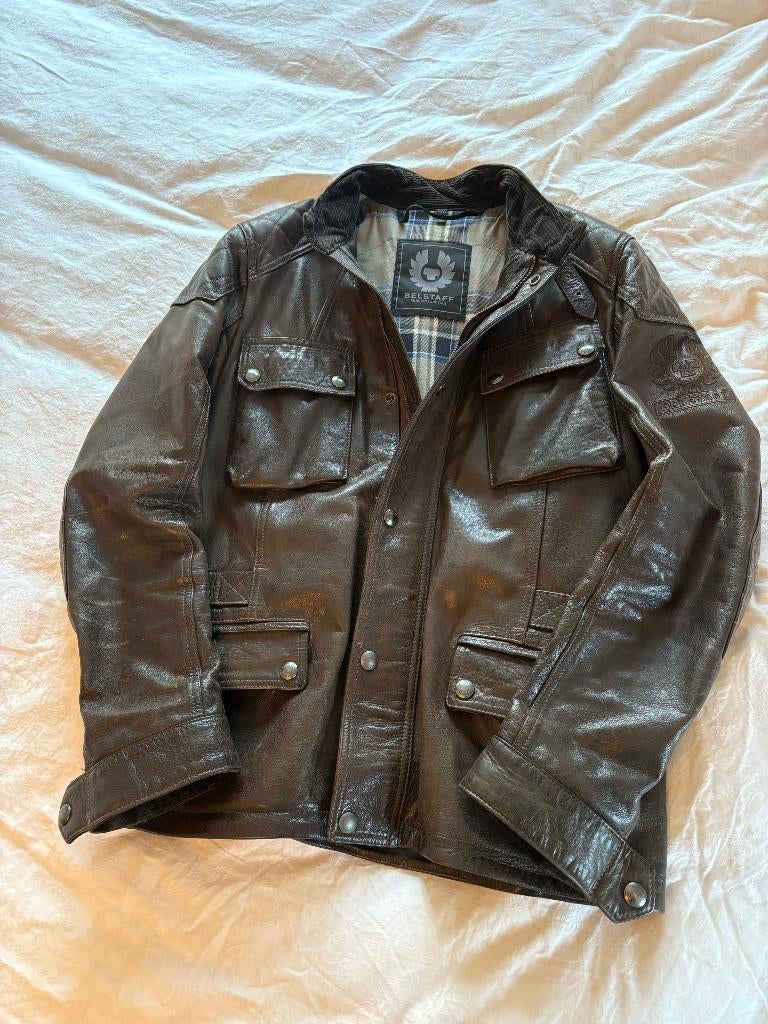 Belstaff leren motorjack, mt. XXL, Belstaff, Heren, Jas | leer, Ophalen of Verzenden