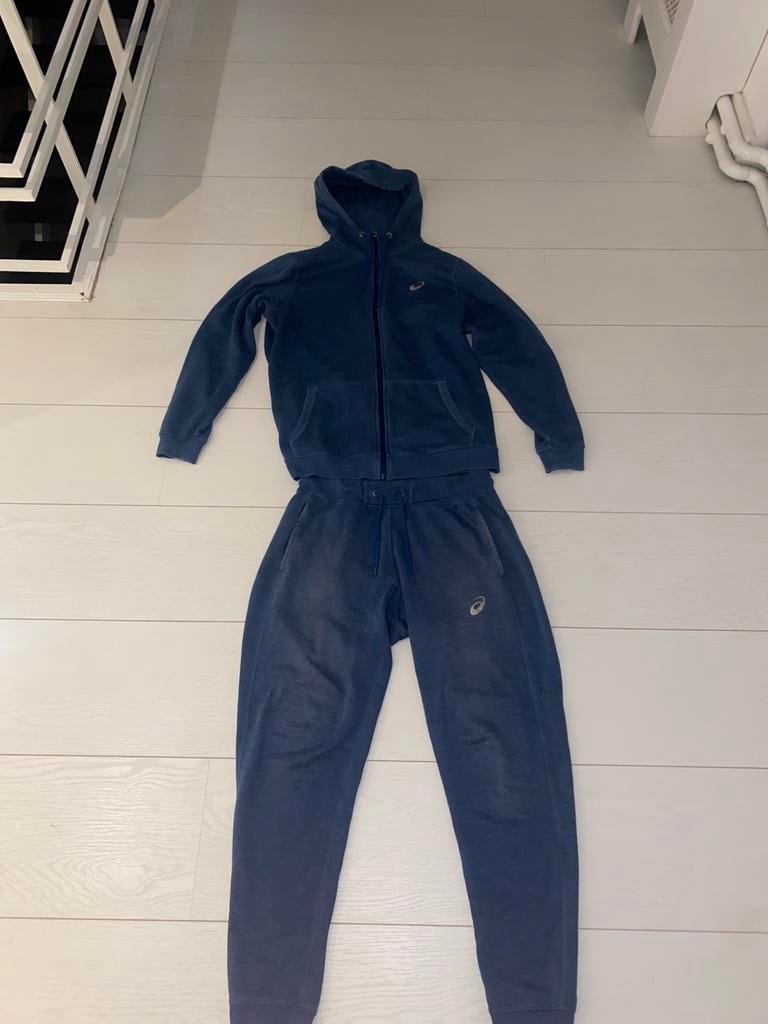 Asics trainingspak, Maat 52/54 (L), Blauw, Ophalen of Verzenden, Gedragen