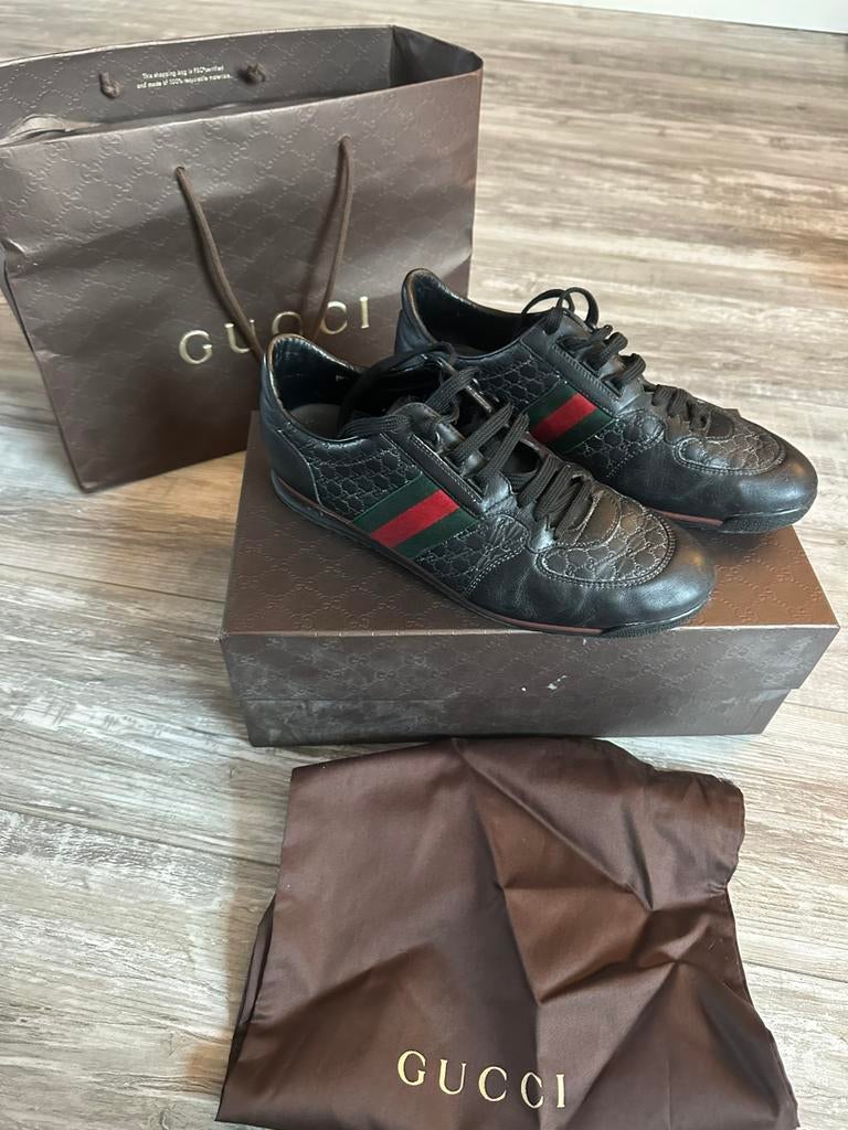 Gucci schoenen origineel, Ophalen of Verzenden, Zo goed als nieuw, Zwart, Sneakers of Gympen