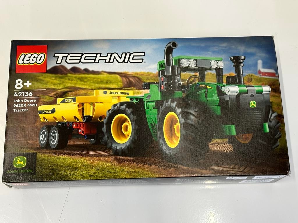 LEGO Technic John Deere 9620R 4WD Tractor 42136, Kinderen en Baby's, Speelgoed | Duplo en Lego, Ophalen of Verzenden, Zo goed als nieuw