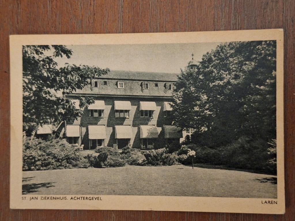 Laren - St. Jan Ziekenhuis, achtergevel, Ophalen of Verzenden, Ongelopen, Noord-Holland