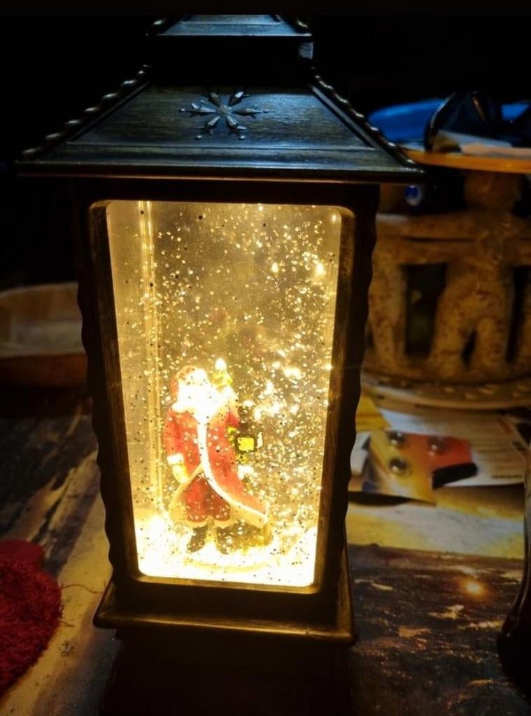 Lantaarn met sneeuwman Zie foto's bieden, Diversen, Kerst, Ophalen of Verzenden, Zo goed als nieuw