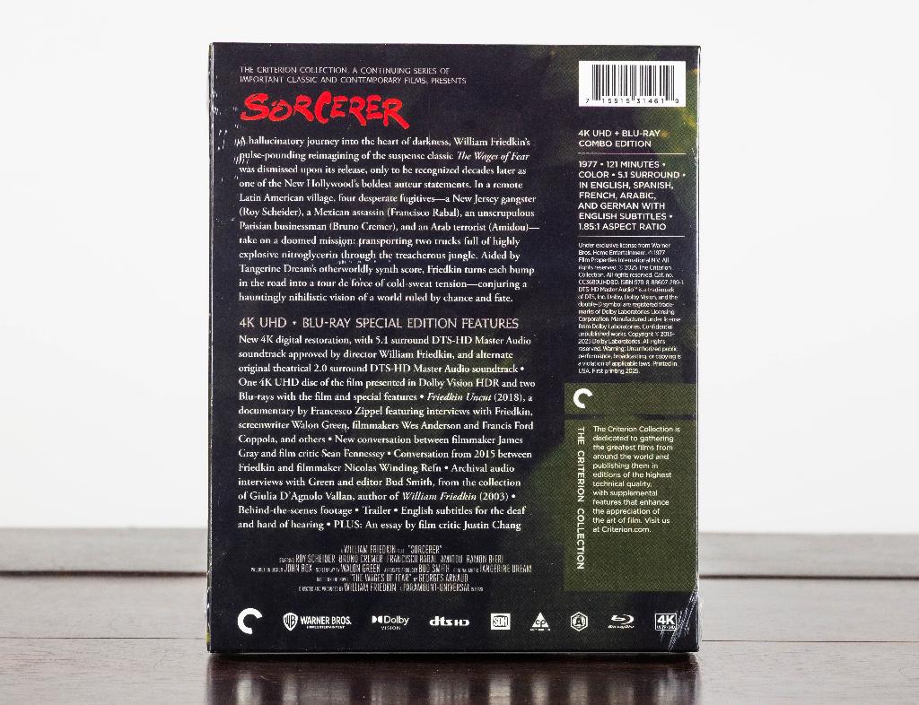 Sorcerer 4K UHD + Blu-Ray (US Import) Criterion, -, -, Ophalen of Verzenden, Nieuw in verpakking