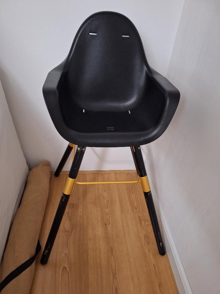 GRATIS Kinderstoel Childwood Evolu 2 zwart goud, Kinderen en Baby's, Kinderstoelen, Ophalen, Gebruikt, Meegroeistoel, Gordel(s)