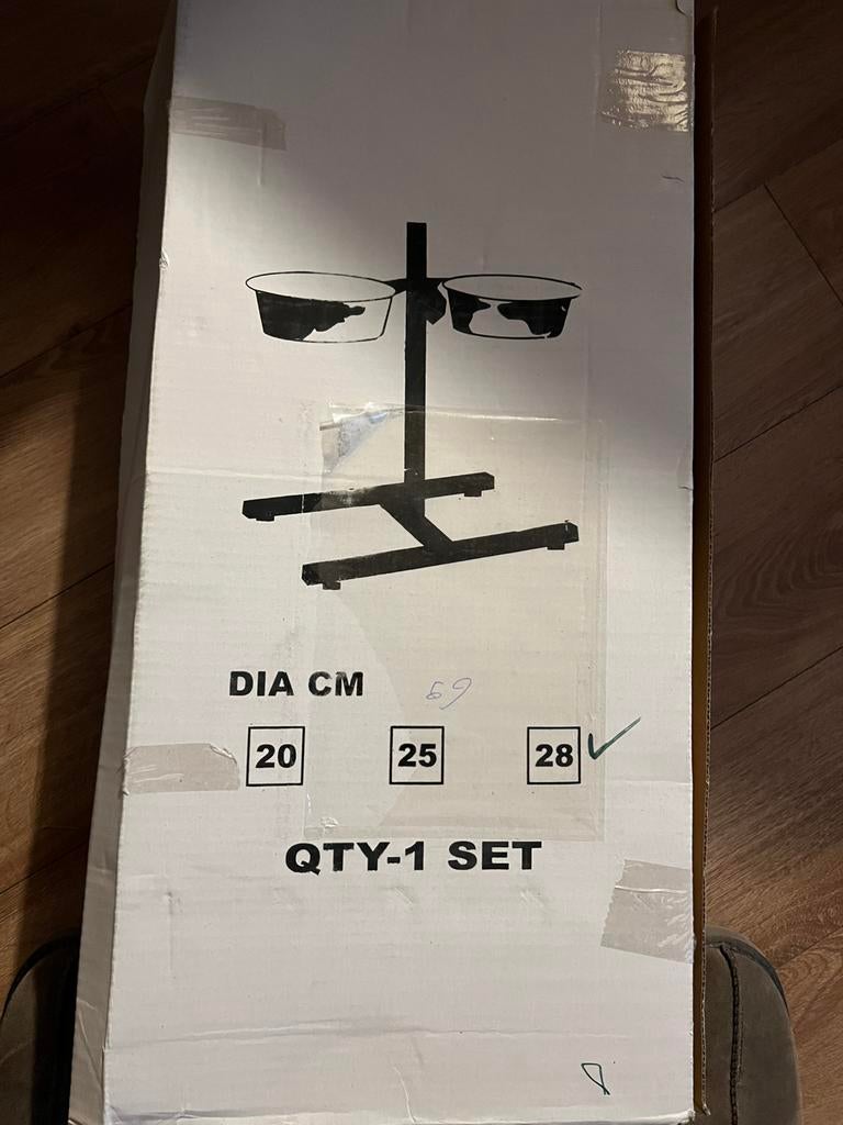 Voerbak met standaard 28cm, Ophalen of Verzenden, Nieuw