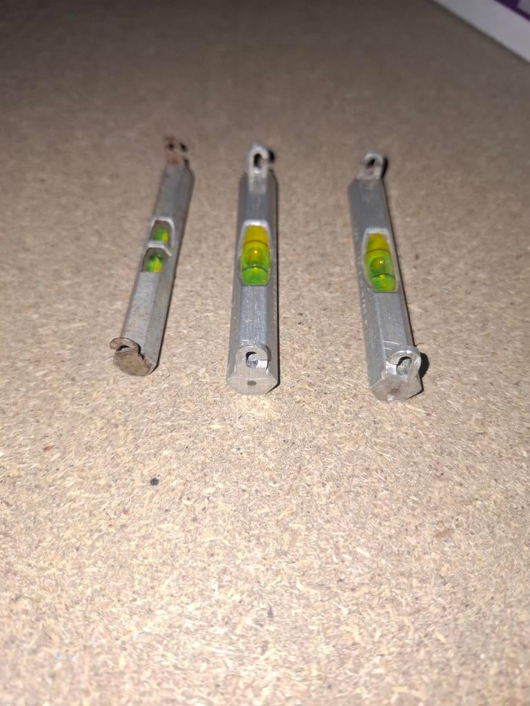 3x Oude Lijnwaterpas - Vintage Gereedschap, Ophalen of Verzenden