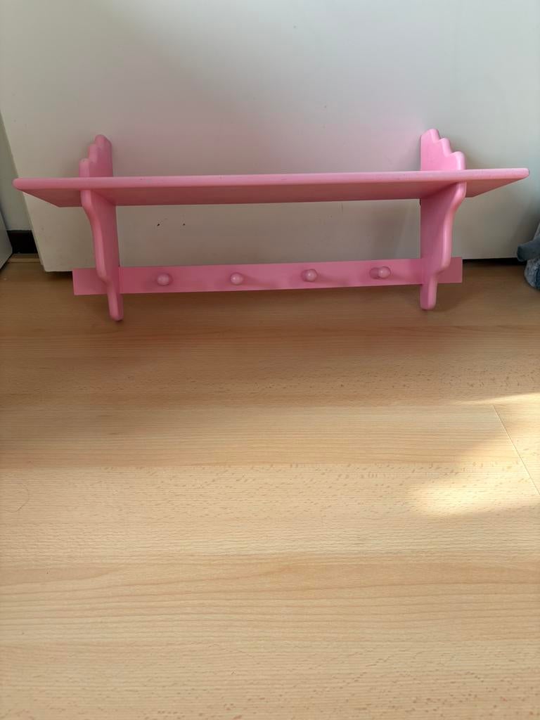 Roze kapstok, Wandkapstok, Ophalen of Verzenden, Zo goed als nieuw, Minder dan 100 cm