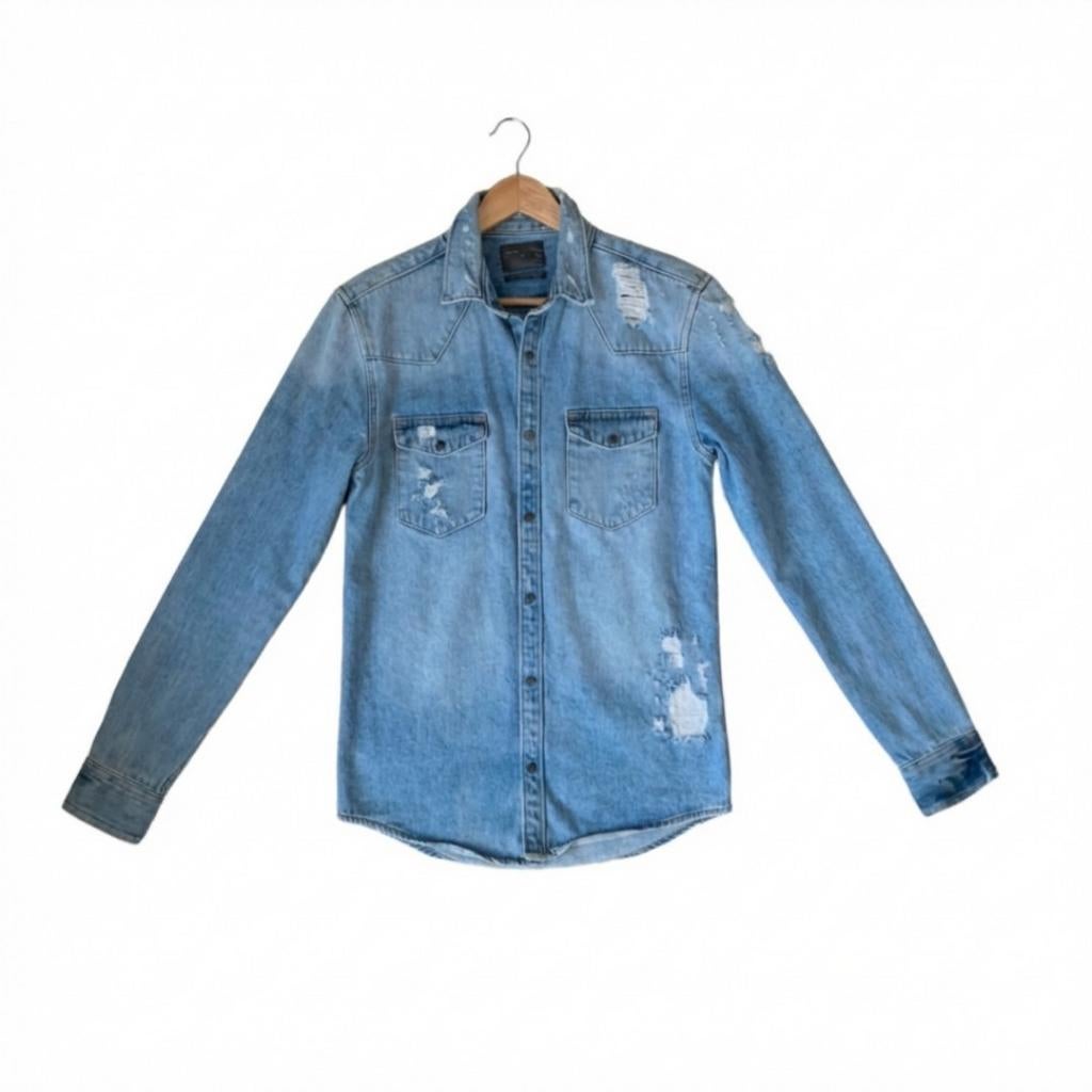 Zara man spijkerjasje - Regular Fit maat M, Zara, Ophalen of Verzenden, Zo goed als nieuw, Maat 48/50 (M)