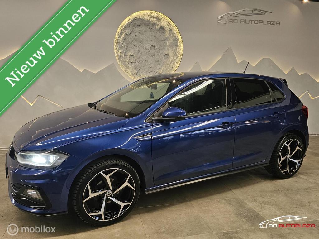 Volkswagen Polo 1.0 TSI 2x R-Line Apple carplay/LED/Stoelver, 95 pk, Blauw, Alcantara, Bedrijf