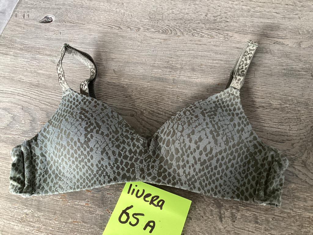 2 Livera BH's maat 65A - Beige/Crème en Panterprint Groen, Ophalen of Verzenden, Beige, BH