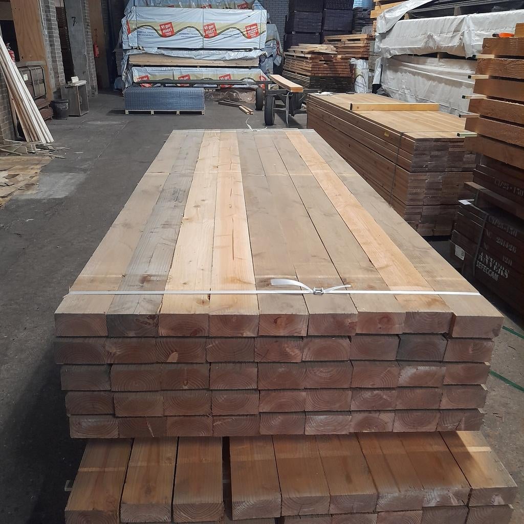 Douglas balken, regels, gordingen 6,3 x 12,5 x 300 cm hout, Tuin en Terras, Palen, Balken en Planken, Ophalen, Nieuw, 250 cm of meer