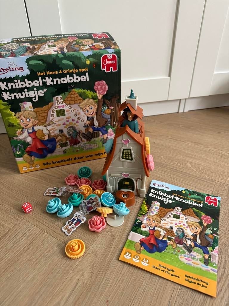 Efteling Knibbel Knabbel Knuisje Hans & Grietje spel, Hobby en Vrije tijd, Gezelschapsspellen | Bordspellen, Drie of vier spelers
