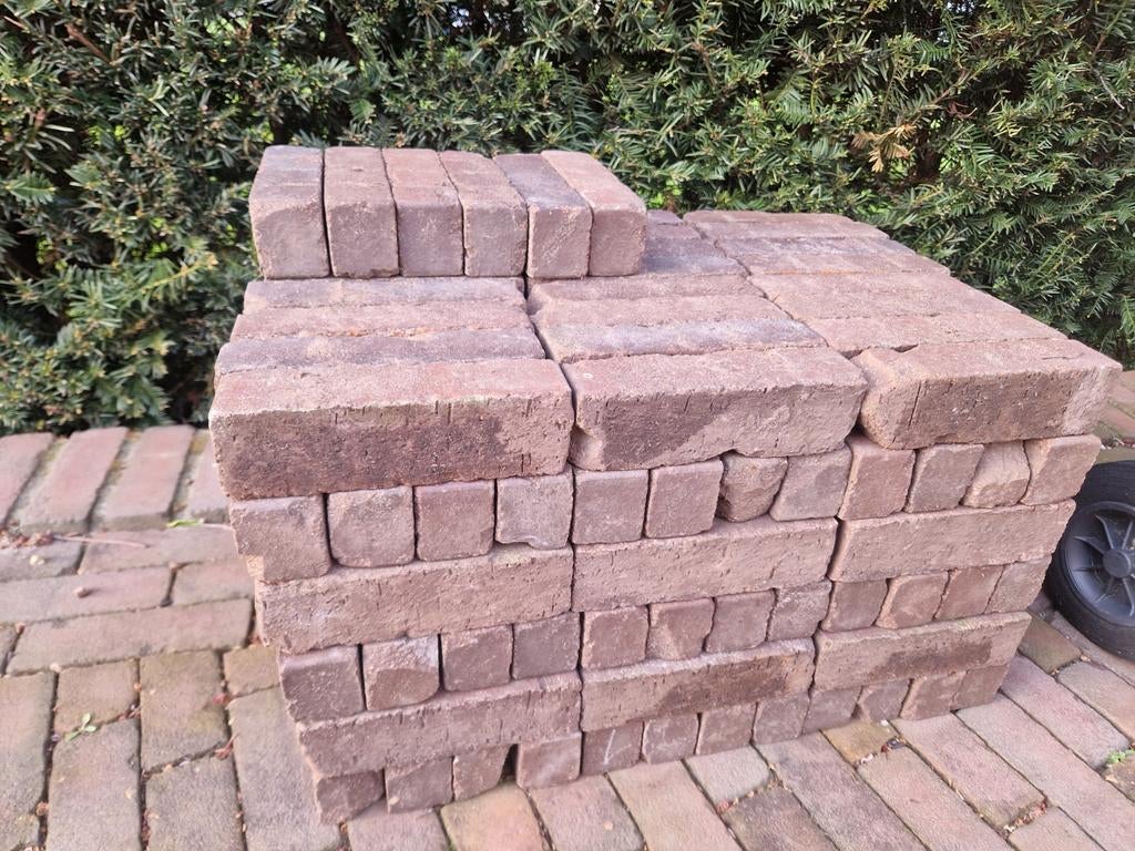 Gebakken waalformaat klinkers 20x5x6cm (ca. 150 stuks), Ophalen, Overige materialen, Gebruikt, Klinkers