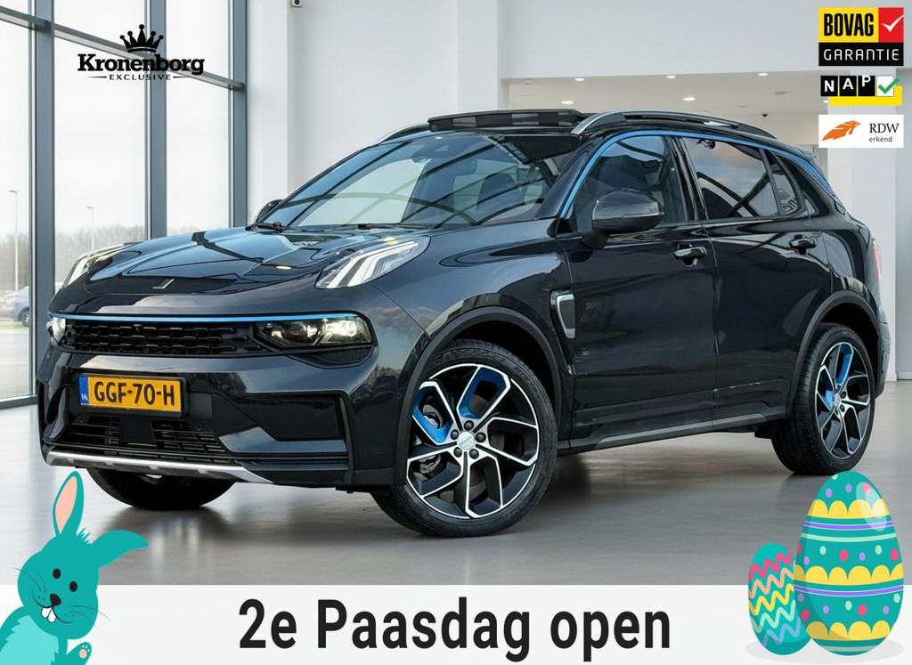 Lynk & Co 01 1.5| PANO| PLUG-IN| 360CAMERA, Stof, Zwart, Bedrijf, 1854 kg