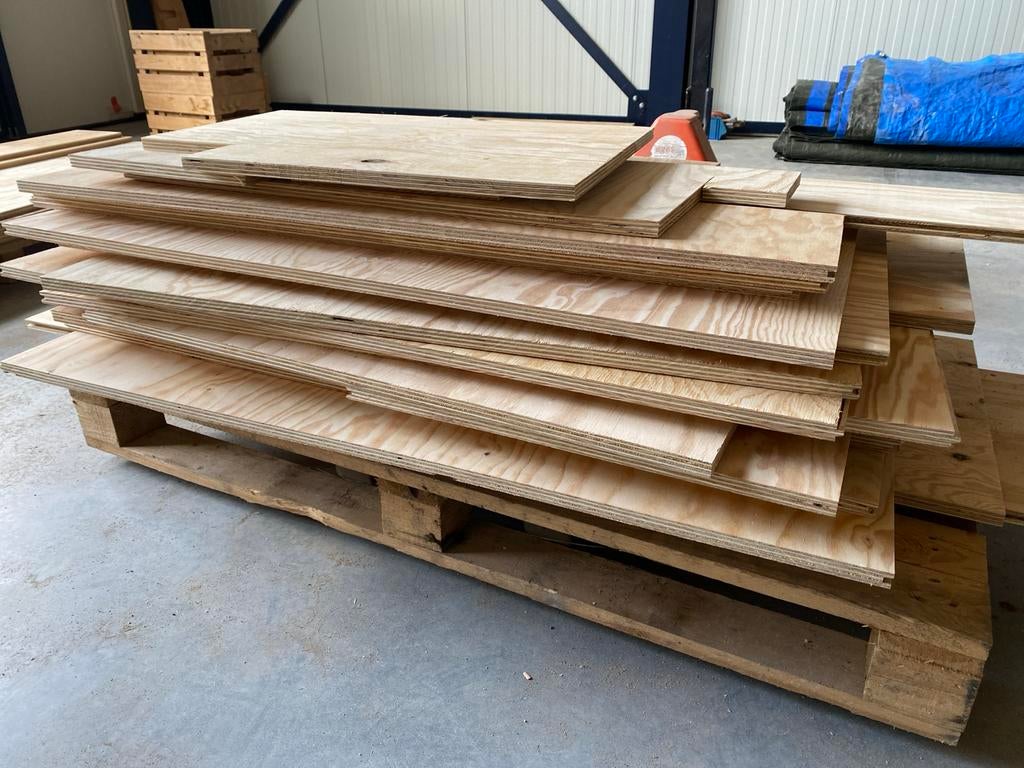 Reststukken Underlayment, Ophalen, Hout, Minder dan 20 mm