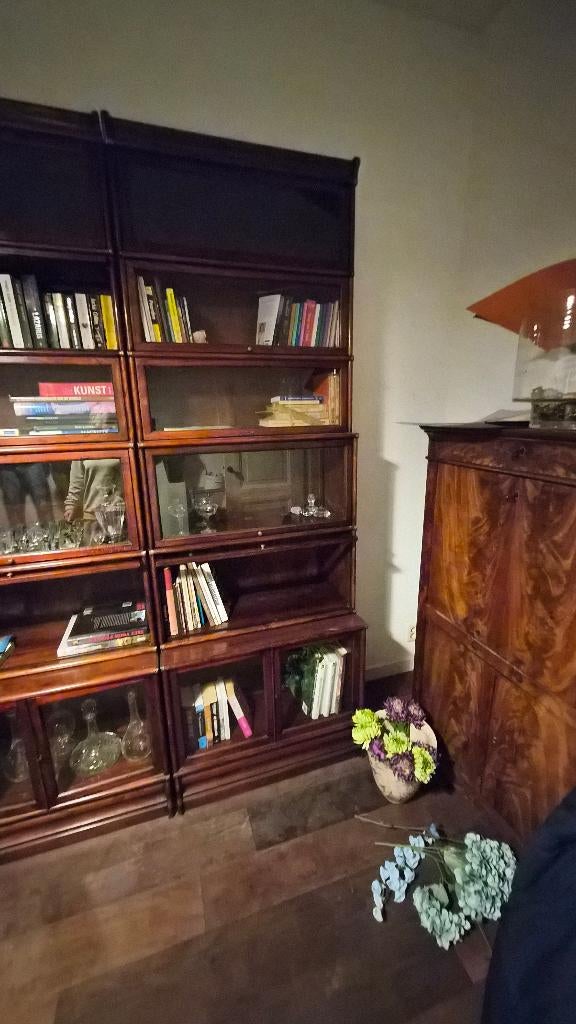 Globe Wernicke (replica) engelse kast van Mahonie-hout 346cm, Antiek en Kunst, Ophalen