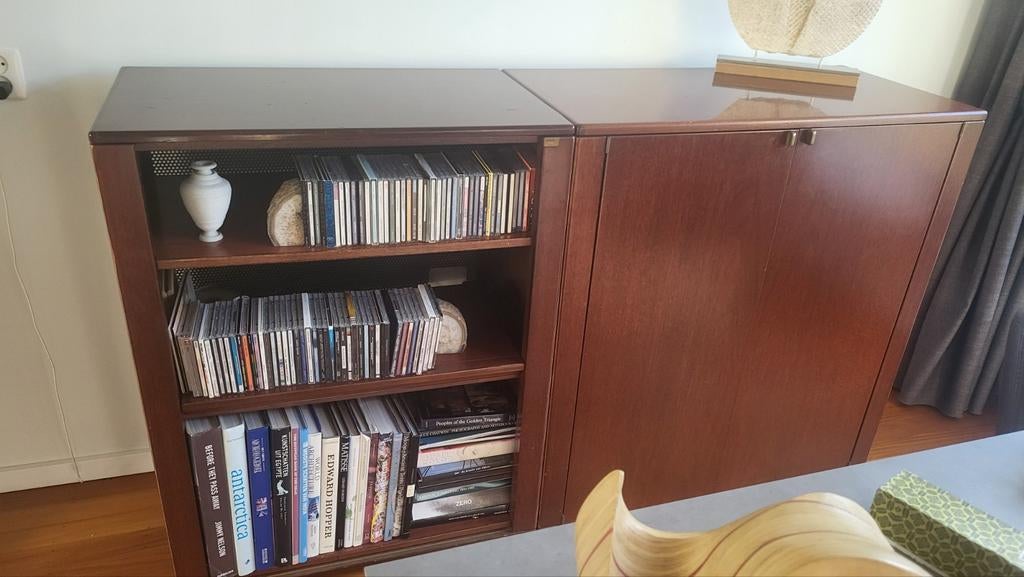 3 kasten Interlübke mahonie 2.22x48x102, Huis en Inrichting, Kasten | Dressoirs, Gebruikt, 200 cm of meer, 25 tot 50 cm, Met deur(en)