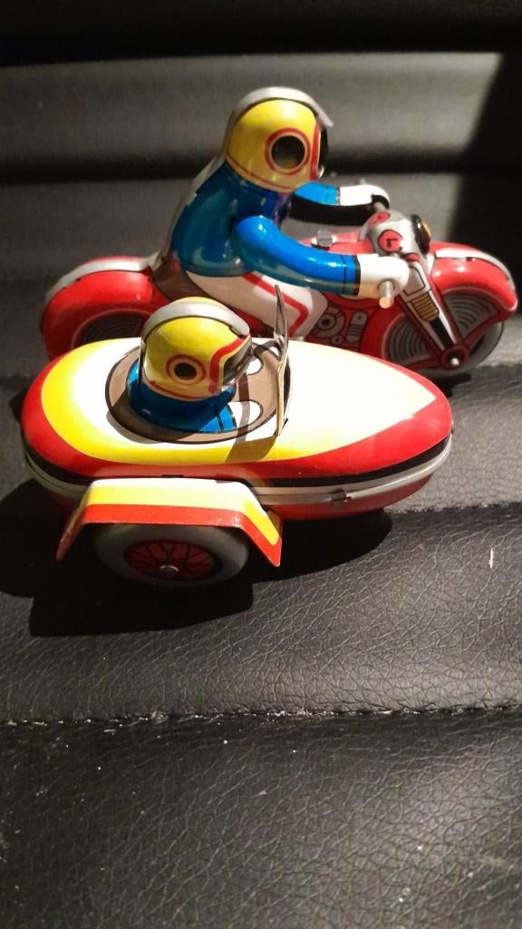 blikken motor met zijspan, Ophalen of Verzenden