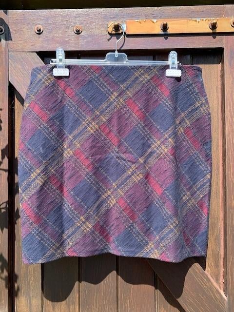 rok - blauw/rood/geel geruit - maat L - Nieuw!, Blauw, Yessica, Maat 42/44 (L), Nieuw