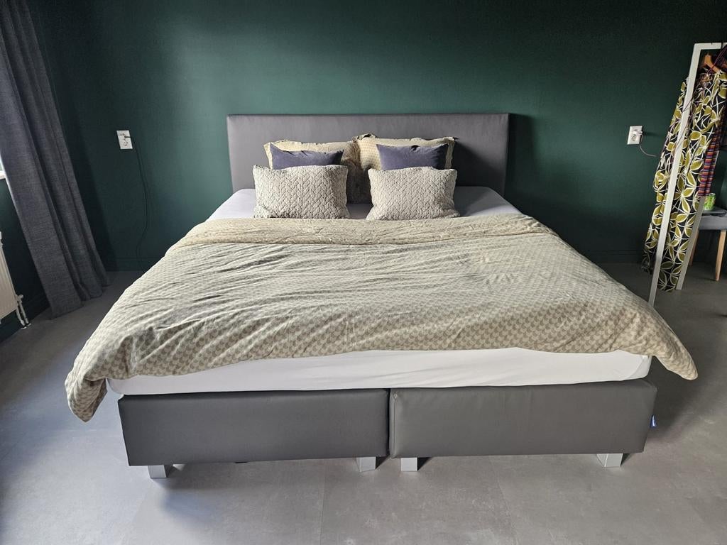 Boxspring, Ophalen, Gebruikt, Tweepersoons, 180 cm