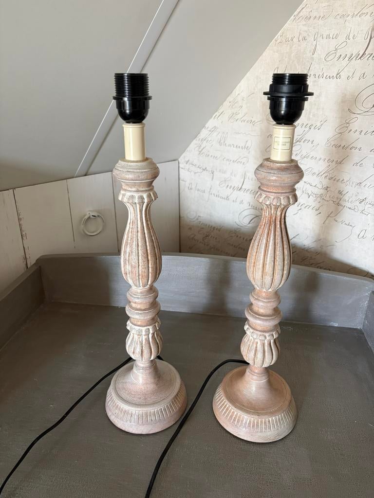 Lampenvoeten Laura Ashley, Huis en Inrichting, Ophalen, Gebruikt, 50 tot 75 cm, Landelijk, brocante