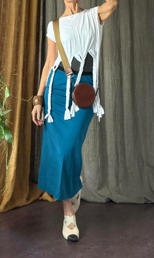 Mooie stretch rok katoen vib koutsikou hydra 38 Supersale, Maat 38/40 (M), Blauw, Nieuw, Ophalen of Verzenden