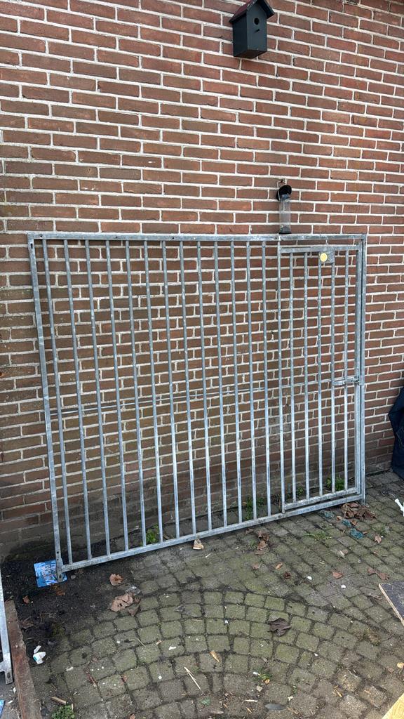 Hondenkennel kenneldeel kennelpaneel met deur hekwerk, Ophalen of Verzenden, Gebruikt, 110 cm of meer, 100 cm of meer