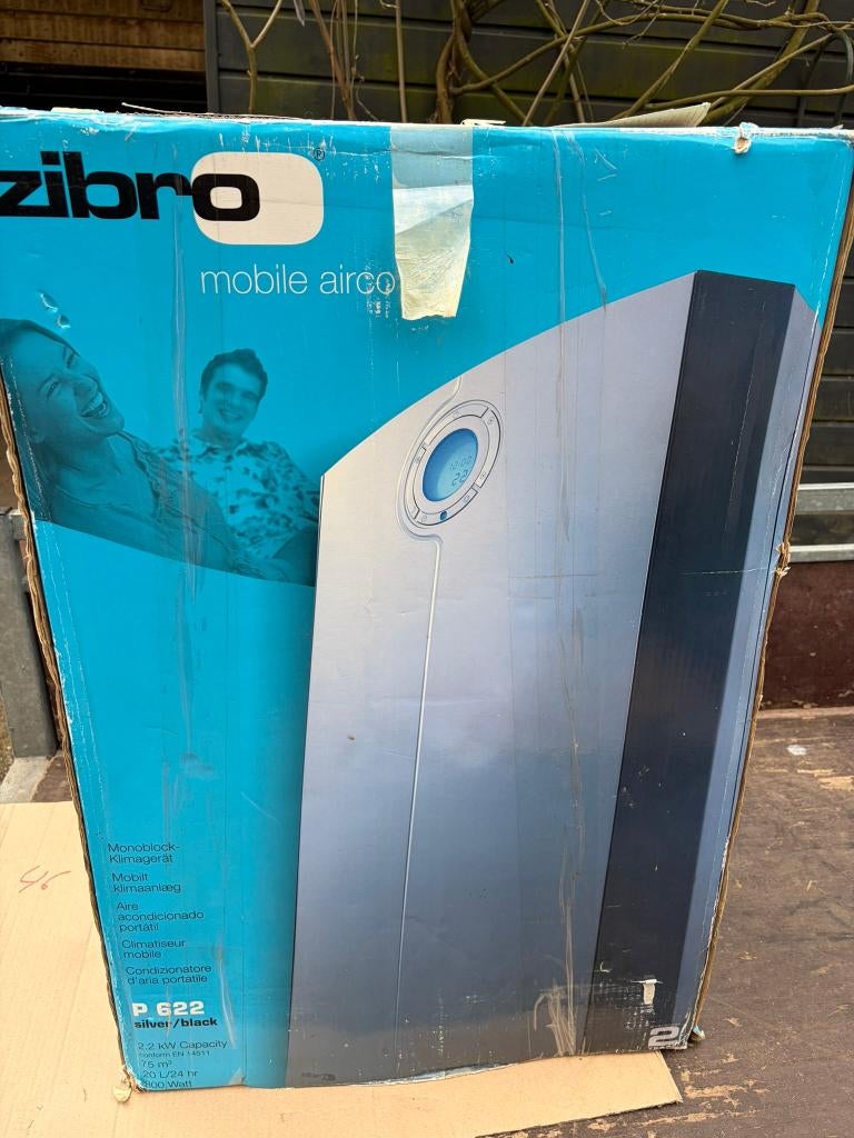 Mobiele Airco Zibro, Ophalen, 3 snelheden of meer, Zo goed als nieuw, Koelen en Ontvochtigen