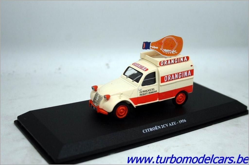 Citroën 2CV AZU 1956 Orangina 1/43 Altaya, Ophalen of Verzenden, Nieuw, Auto, Overige merken