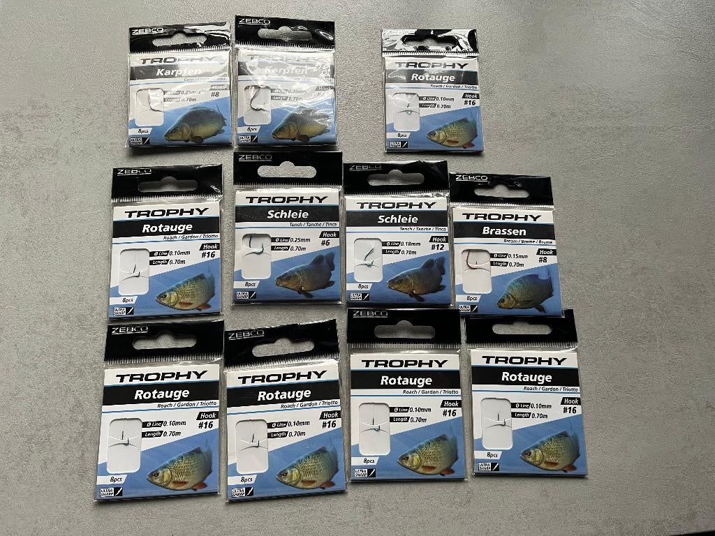 adv 210 / NIEUW mixset 11 onderlijnboekjes ZENCO TROPHY, Ophalen of Verzenden, Nieuw, Haak