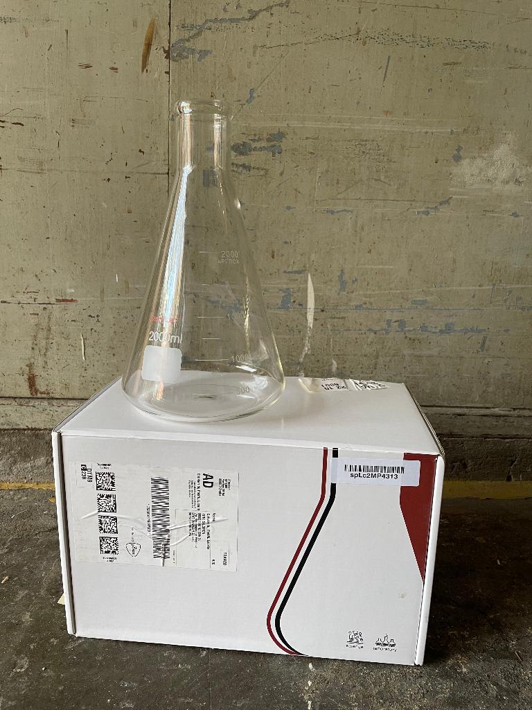 Erlenmeyer 2000 ml, Hobby en Vrije tijd, Ophalen of Verzenden, Nieuw