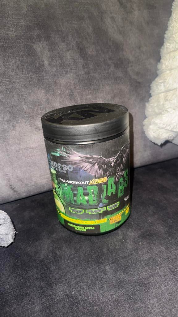 Nieuwe Kosso Nutrition Pre Workout Madlabs Sour Apple, Ophalen of Verzenden, Nieuw, Overige typen