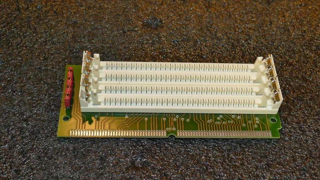 72‑pins SIMM‑riserkaart met vier 30‑pins SIMM‑slots, Computers en Software, Vintage Computers, Ophalen of Verzenden
