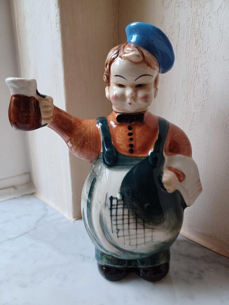 Vintage Herford Keramische Bierkan jenevermannetje vintage, Ophalen of Verzenden