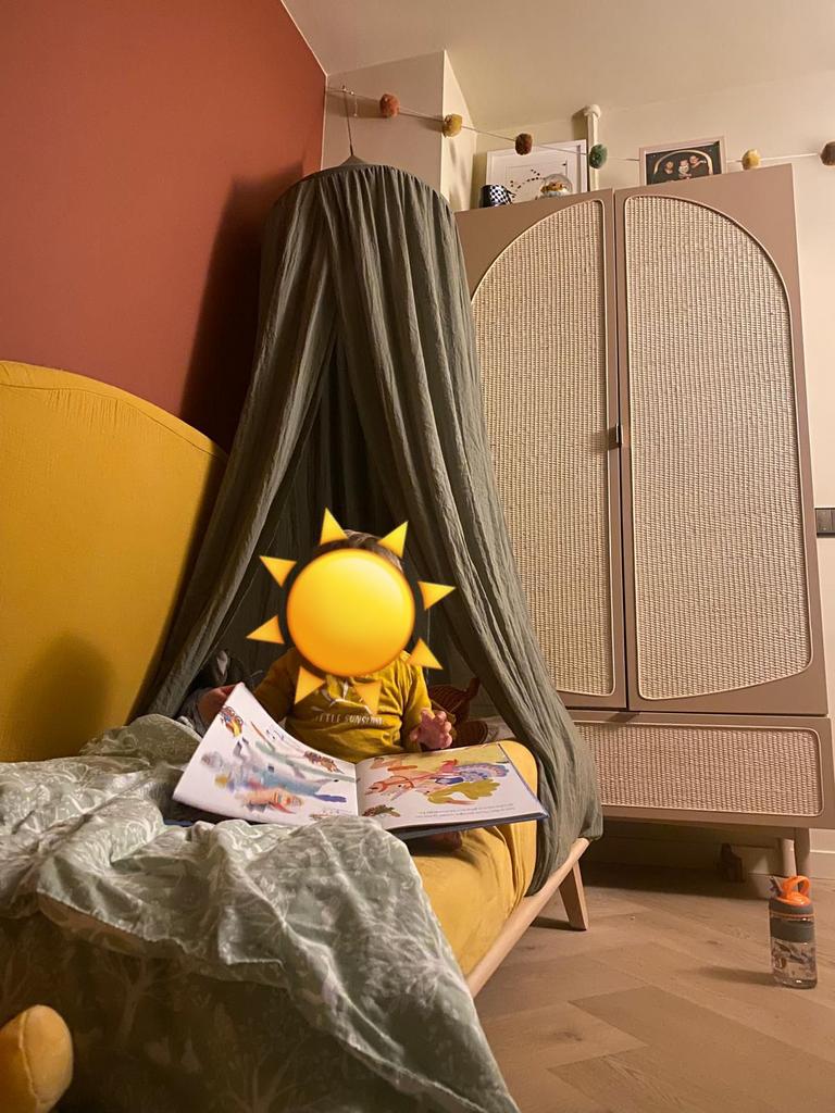 Baby klamboe/hemeltje groen, Ophalen, Zo goed als nieuw, Minder dan 140 cm, 70 tot 85 cm