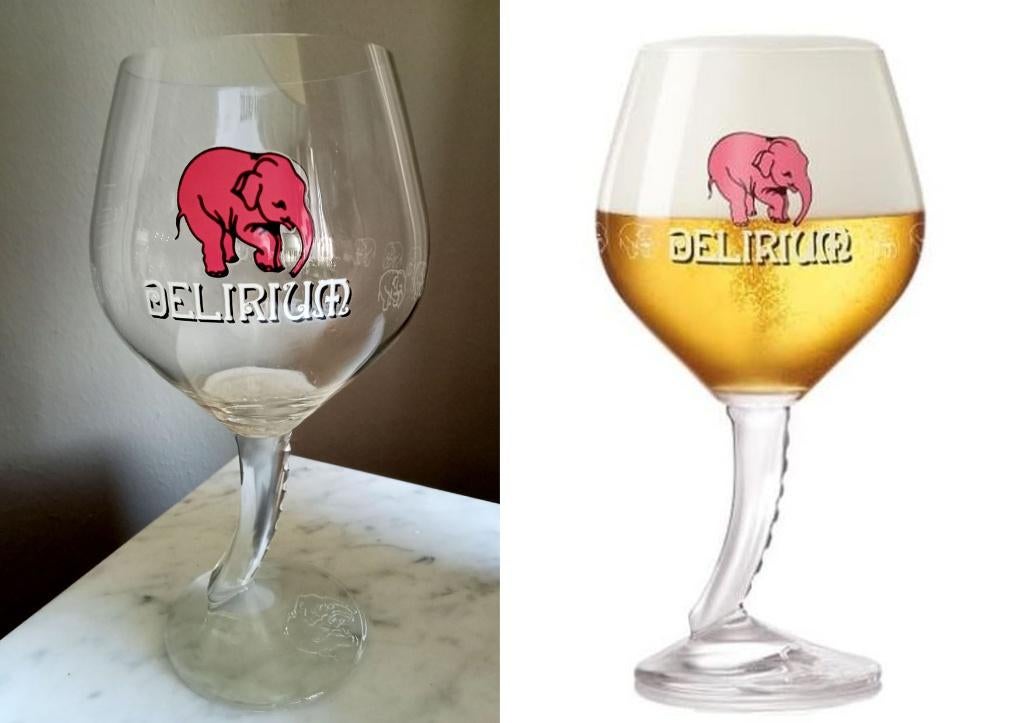 4 nieuwe Delirium bierglazen – 33cl-- 50cl, Verzamelen, Biermerken, Ophalen of Verzenden, Nieuw, Glas of Glazen, Overige merken