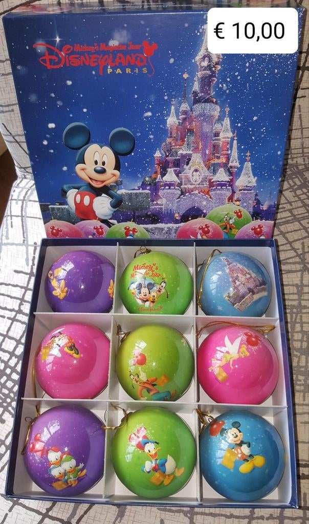 Disney Kerstballen Set - Mickey's Magische Jaar, Ophalen of Verzenden, Donald Duck, Nieuw, Overige typen
