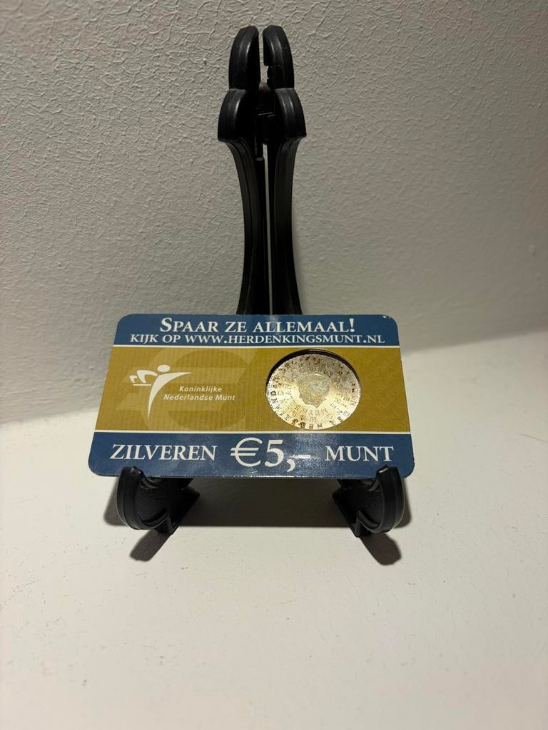 Zilveren 5 Euro Munt 2004 - Koninkrijksmunt, Verzenden, Koningin Beatrix, Zilver, Euro's