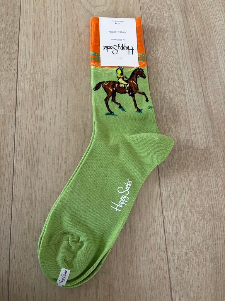 Happy Socks met paardrijmotief - Maat 41-46 - Nieuw, Sokken en Kniesokken, Verzenden, Nieuw, Overige maten