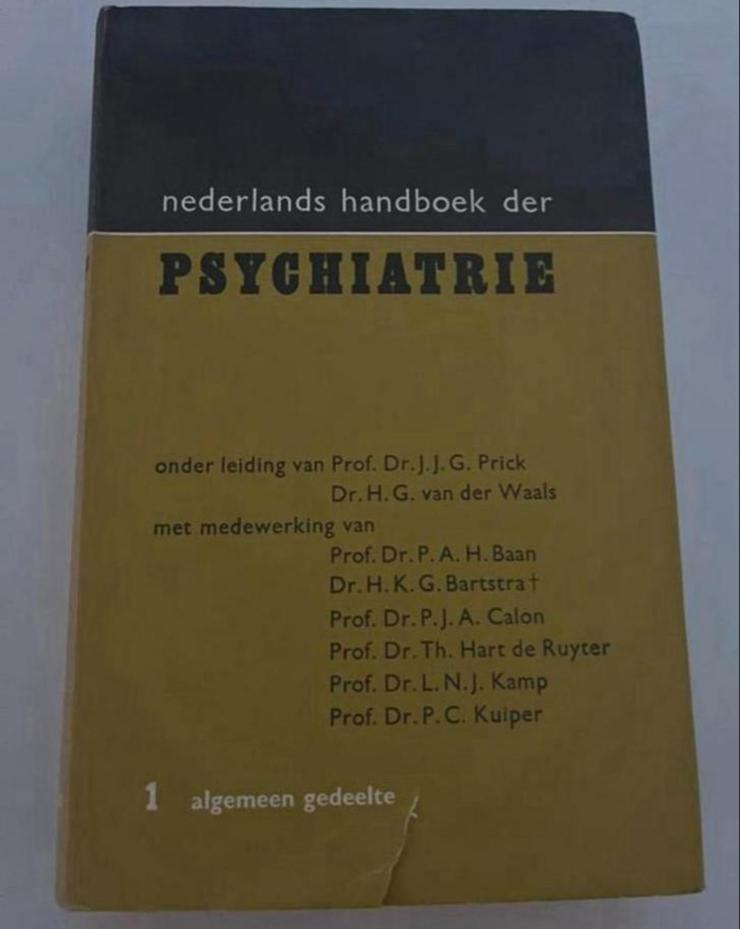 Nederlands handboek der PSYCHIATRIE DEEL 1, Ophalen of Verzenden, Gelezen