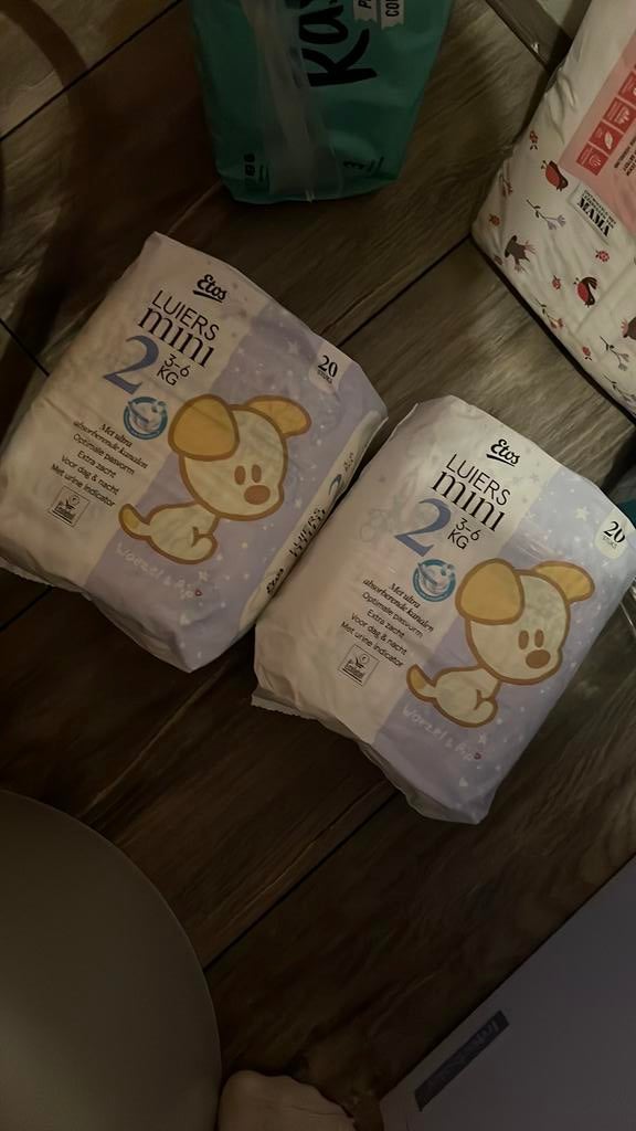 Etos luiers maar 2 woezel en pip, Ophalen, Zo goed als nieuw, Overige typen