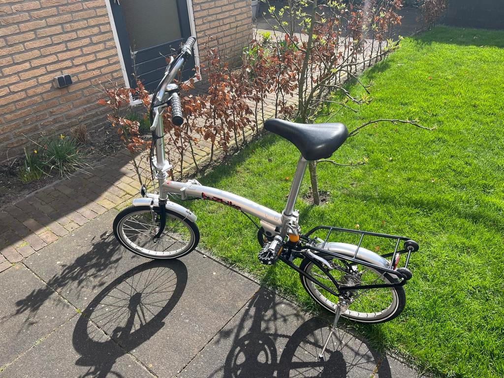 Buzbike vouwfiets 3 versnellingen, Gebruikt, 14 tot 16 inch, Versnellingen, Totaal opvouwbaar