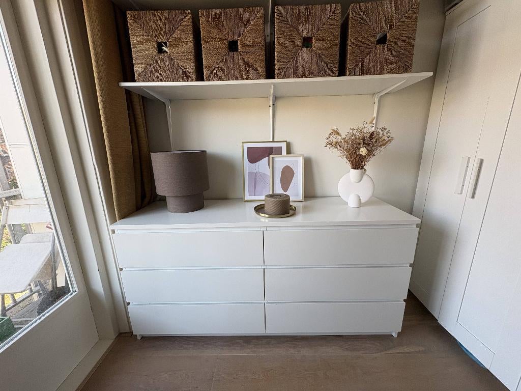 Witte ladekast, Ophalen, Overige materialen, Gebruikt, 100 tot 150 cm