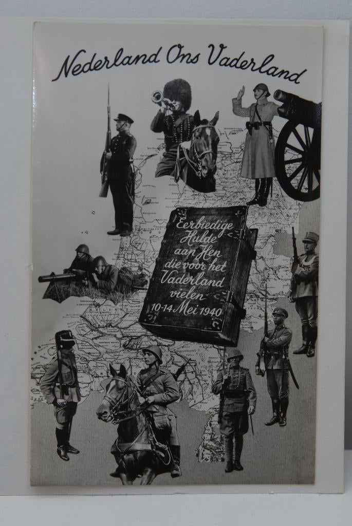 Mobilisatie ansichtkaart, Verzamelen, Ophalen of Verzenden, Overige soorten, Nederland, Foto of Poster