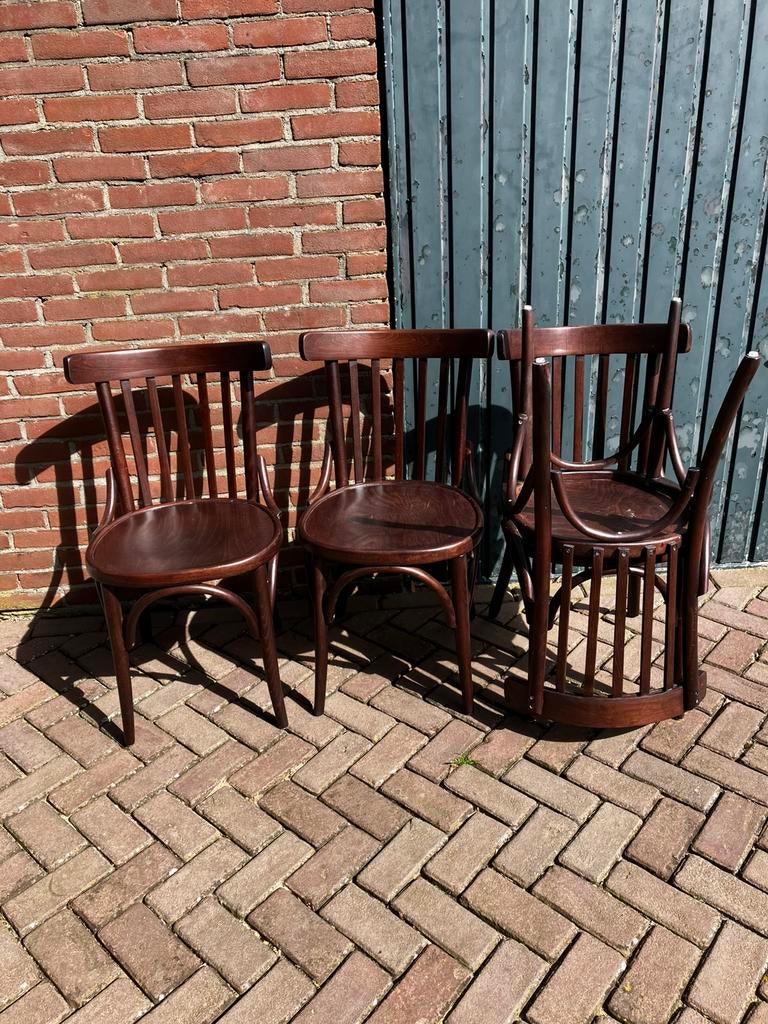 Thonet style café stoelen nieuw, Huis en Inrichting, Stoelen, Ophalen, Bruin, Nieuw, Vier