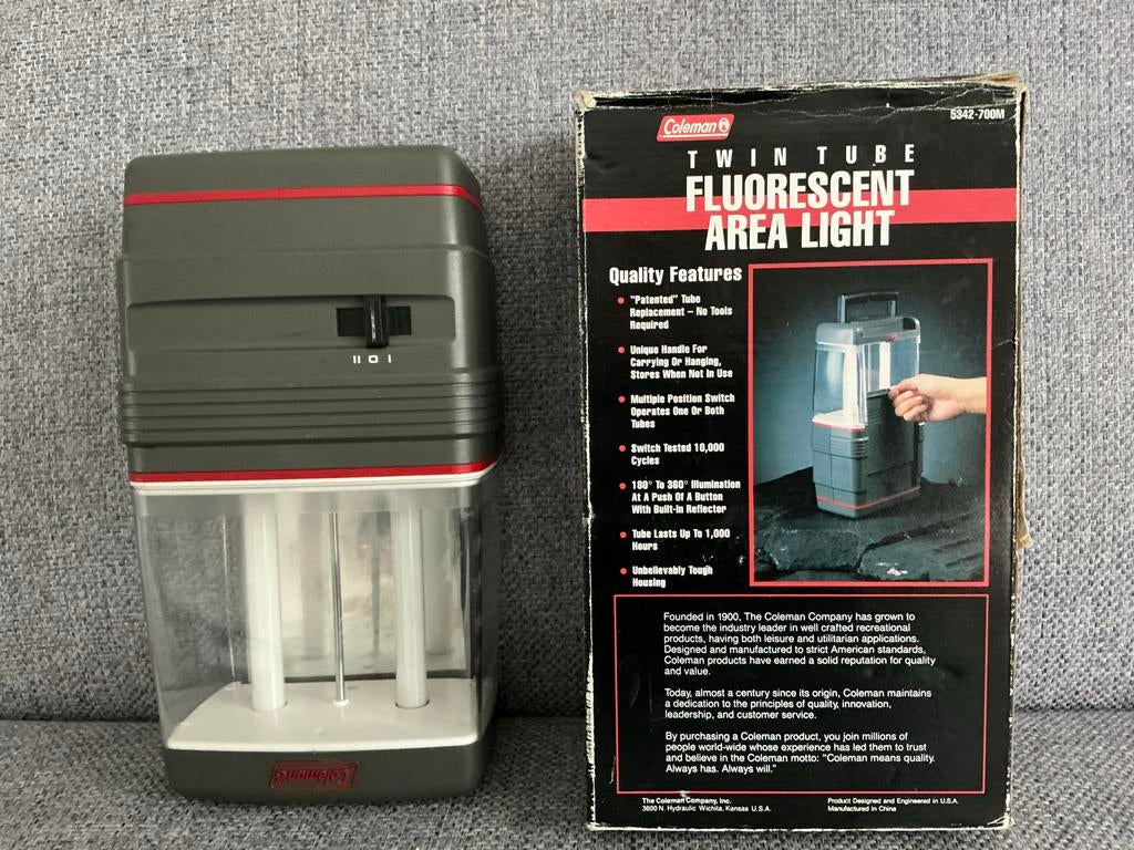 Coleman Fluorescerende Area Light - Camping Buitenlamp, Caravans en Kamperen, Ophalen of Verzenden, Gebruikt