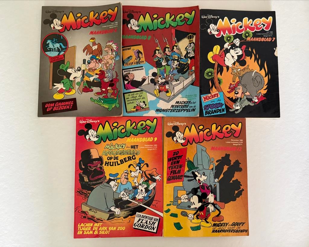 Mickey Maandblad Collectie - Jaren '70 en '80, Boeken, Meerdere stripboeken, Ophalen of Verzenden, Gelezen