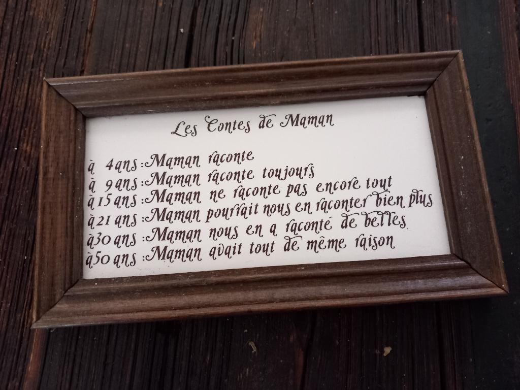 wand tegels spreuken, Franse wijsheden, brocante sphinx mama, Verzenden