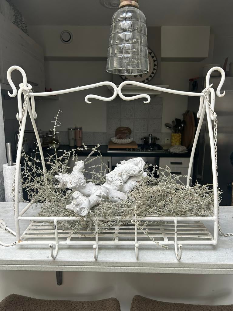 Brocante vlees keuken rek, Ophalen, Gebruikt