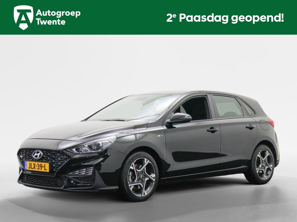 Hyundai i30 1.0 T-GDi MHEV N Line | Private lease 459 p.m., Keurmerk '100% Onderhouden', Stof, Gebruikt, Zwart